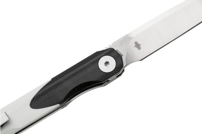 Afbeelding voor Bestechman Lanza BMK14A Satin 14C28N, Black White G10, zakmes, Kombou design