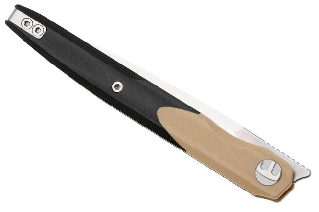 Afbeelding voor Bestechman Lanza BMK14B Satin 14C28N, Khaki Black G10, zakmes, Kombou design