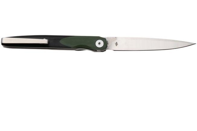 Afbeelding voor Bestechman Lanza BMK14C Satin 14C28N, OD Green Black G10, zakmes, Kombou design