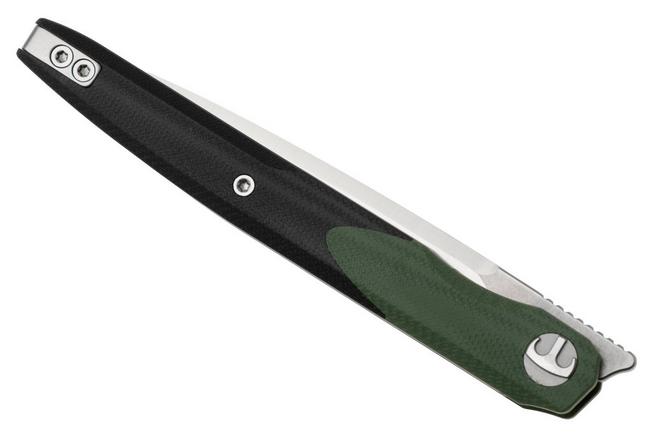 Afbeelding voor Bestechman Lanza BMK14C Satin 14C28N, OD Green Black G10, zakmes, Kombou design