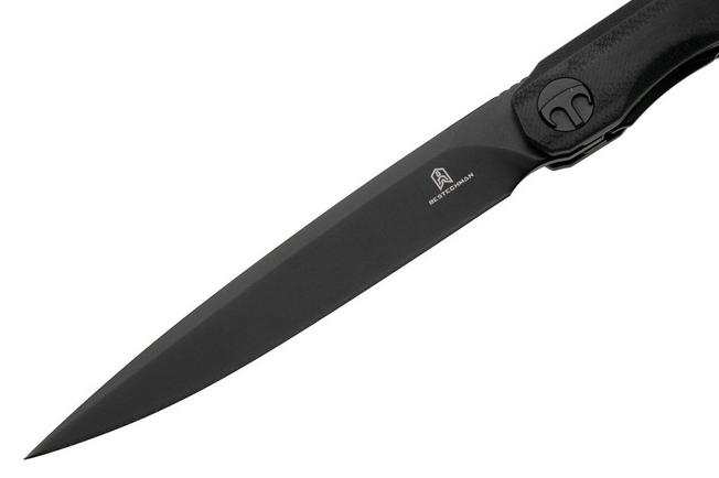 Afbeelding voor Bestechman Lanza BMK14E PVD 14C28N, Black Purple G10, zakmes, Kombou design