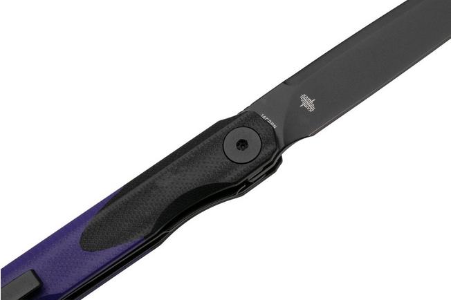 Afbeelding voor Bestechman Lanza BMK14E PVD 14C28N, Black Purple G10, zakmes, Kombou design