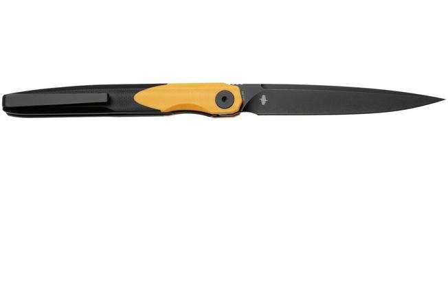 Afbeelding voor Bestechman Lanza BMK14F PVD 14C28N, Yellow Black G10, zakmes, Kombou design