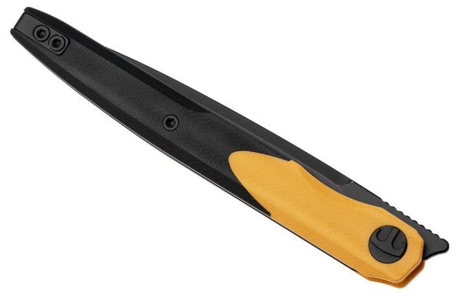 Afbeelding voor Bestechman Lanza BMK14F PVD 14C28N, Yellow Black G10, zakmes, Kombou design