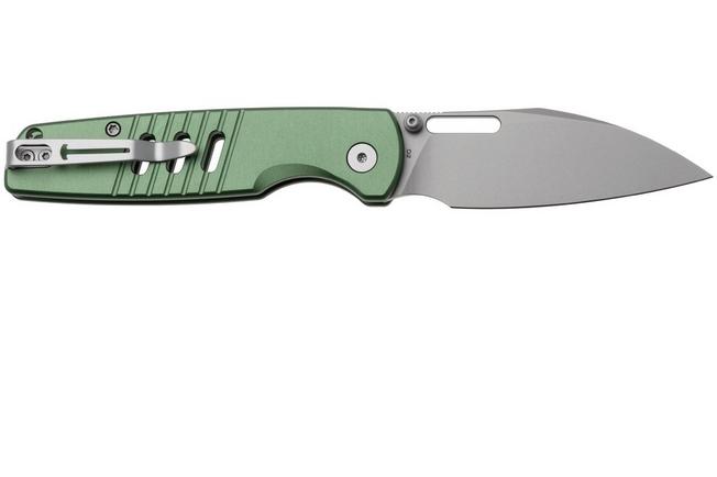 Afbeelding voor Bestechman Vector BMK15C Baad Blasted D2, Green Aluminium, zakmes