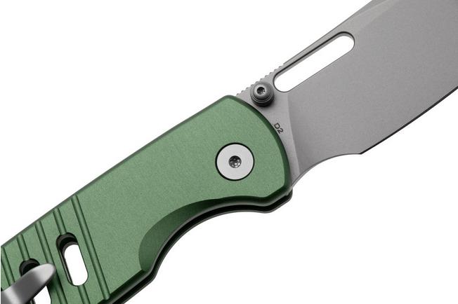 Afbeelding voor Bestechman Vector BMK15C Baad Blasted D2, Green Aluminium, zakmes