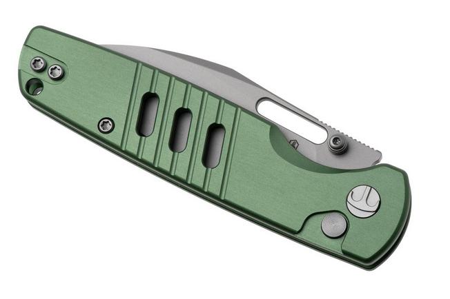 Afbeelding voor Bestechman Vector BMK15C Baad Blasted D2, Green Aluminium, zakmes