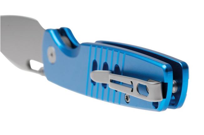 Afbeelding voor Bestechman Vector BMK15D Bead Blasted D2, Blue Aluminium, zakmes