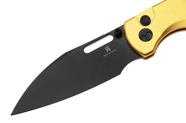 Afbeelding voor Bestechman Vector BMK15E PVD D2, Gold Aluminium, zakmes