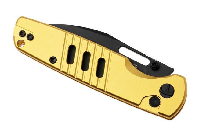 Afbeelding voor Bestechman Vector BMK15E PVD D2, Gold Aluminium, zakmes