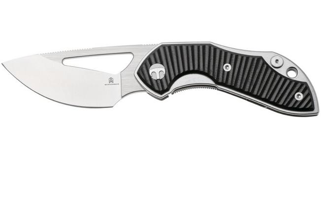 Afbeelding voor Bestechman Triassic BMK17A Satin 14C28N, Black G10, zakmes, Denis Simonutti design