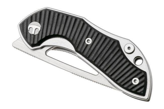 Afbeelding voor Bestechman Triassic BMK17A Satin 14C28N, Black G10, zakmes, Denis Simonutti design