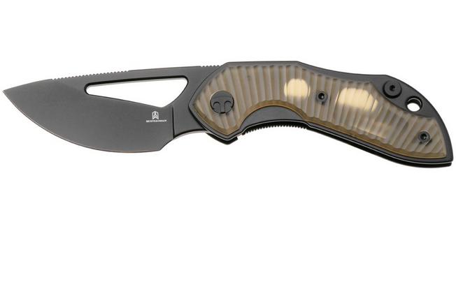 Afbeelding voor Bestechman Triassic BMK17E Satin 14C28N, Clear Ultem, zakmes, Denis Simonutti design