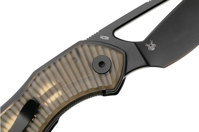 Afbeelding voor Bestechman Triassic BMK17E Satin 14C28N, Clear Ultem, zakmes, Denis Simonutti design