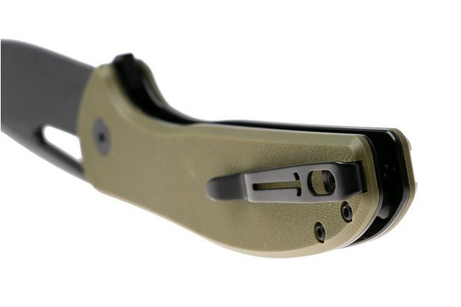 Afbeelding voor Bestechman Whalefin BMK18D Black PVD D2, OD Green G10, zakmes