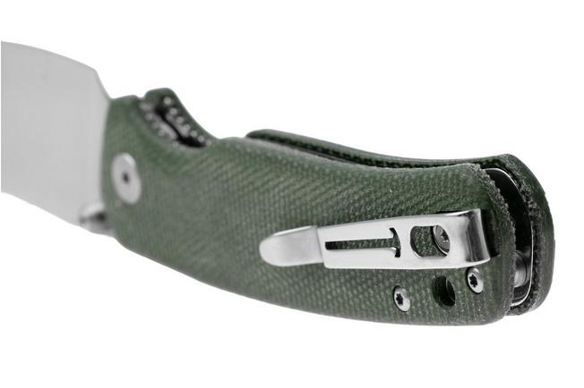Afbeelding voor Bestechman Cicada's Wing-TL BMK24-M-2 Satin 10Cr15CoMoV, Green Micarta, zakmes
