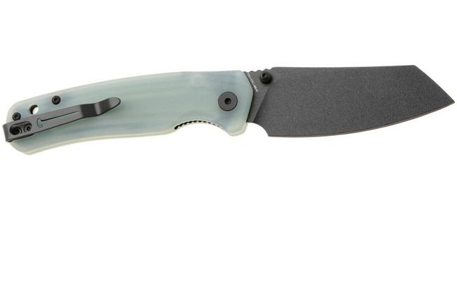 Afbeelding voor Bestechman Cicada's Wing-TL BMK24A Black Coated 10Cr15CoMoV, Jade G10, zakmes