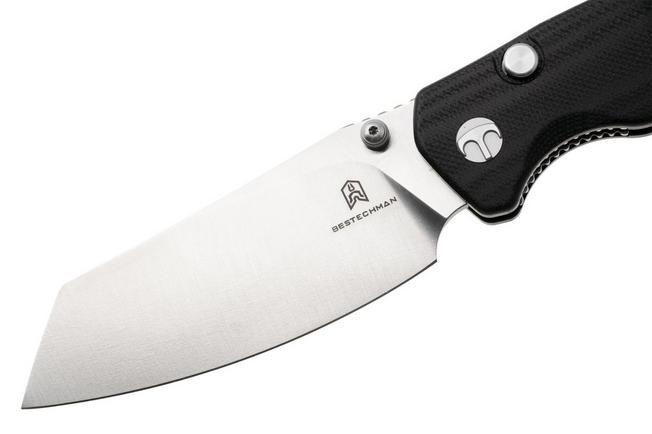 Afbeelding voor Bestechman Cicada's Wing-TL BMK24B Satin 10Cr15CoMoV, Black G10, zakmes