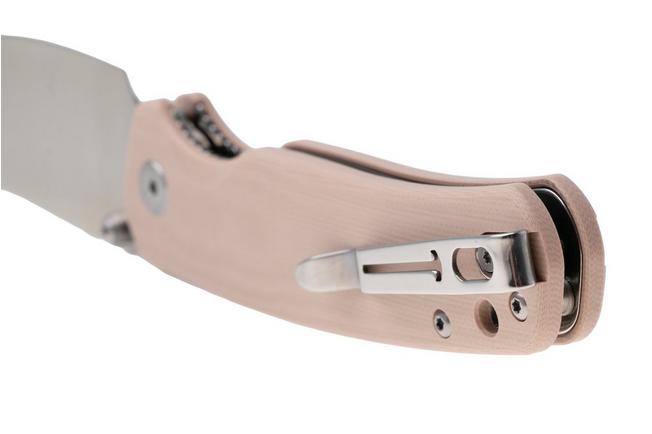 Afbeelding voor Bestechman Cicada's Wing-TL BMK24C Satin 10Cr15CoMoV, Champagne G10, zakmes