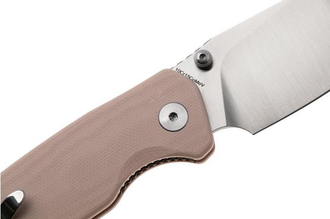 Afbeelding voor Bestechman Cicada's Wing-TL BMK24C Satin 10Cr15CoMoV, Champagne G10, zakmes