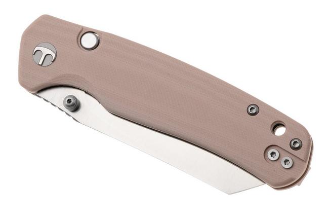 Afbeelding voor Bestechman Cicada's Wing-TL BMK24C Satin 10Cr15CoMoV, Champagne G10, zakmes