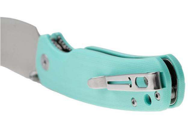 Afbeelding voor Bestechman Cicada's Wing-TL BMK24D Satin 10Cr15CoMoV, Light Blue G10, zakmes