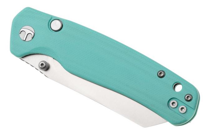 Afbeelding voor Bestechman Cicada's Wing-TL BMK24D Satin 10Cr15CoMoV, Light Blue G10, zakmes