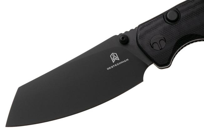 Afbeelding voor Bestechman Cicada's Wing-TL BMK24E Black PVD 10Cr15CoMoV, Black G10, zakmes