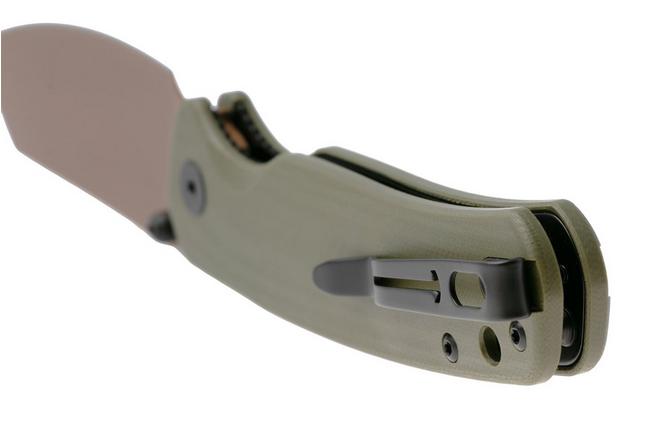 Afbeelding voor Bestechman Cicada's Wing-TL BMK24H Gold PVD 10Cr15CoMoV, OD Green G10, zakmes