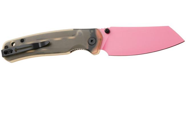 Afbeelding voor Bestechman Cicada's Wing-TL BMK24J Pink Coated 10Cr15CoMoV, Ultem, zakmes