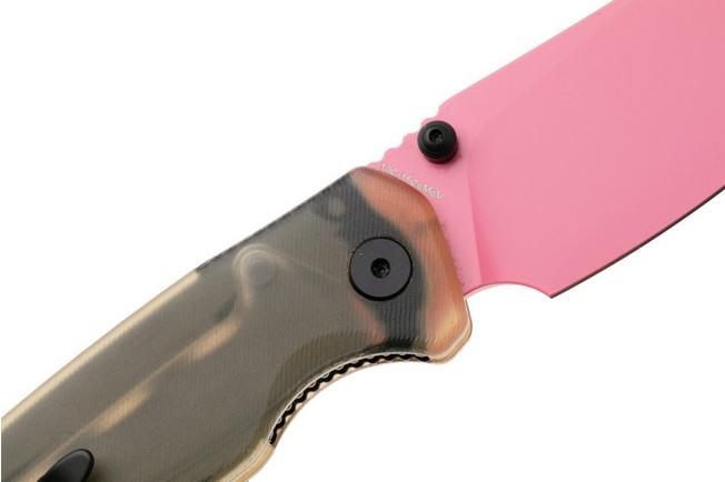 Afbeelding voor Bestechman Cicada's Wing-TL BMK24J Pink Coated 10Cr15CoMoV, Ultem, zakmes