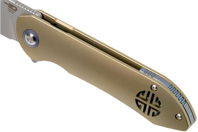 Image for Bestech Emperor BT1703B Gold pocket knife