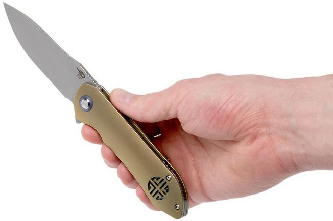 Image for Bestech Emperor BT1703B Gold pocket knife