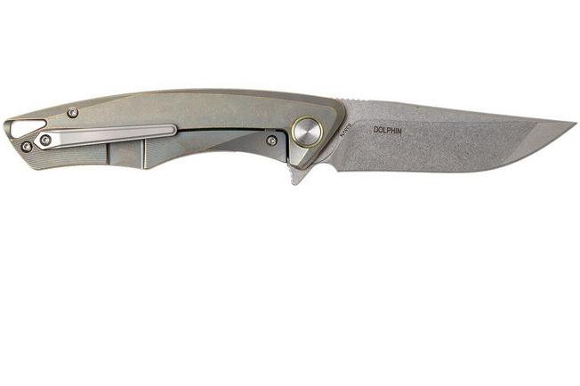 Image for Bestech Dolphin BT1707A Retro Gold pocket knife