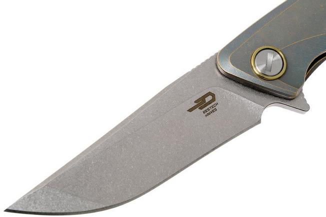 Image for Bestech Dolphin BT1707A Retro Gold pocket knife