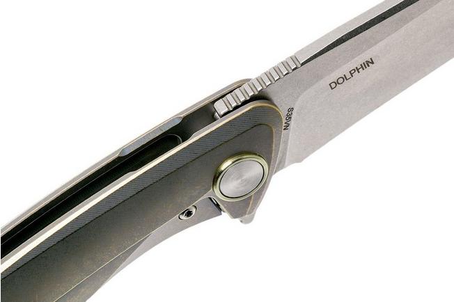Image for Bestech Dolphin BT1707A Retro Gold pocket knife