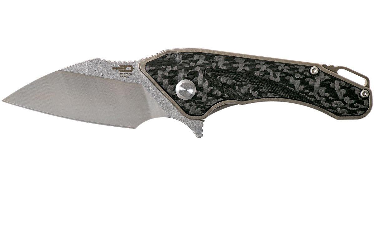 Bestech Goblin BT1711A Carbon fibre Inlay pocket knife 