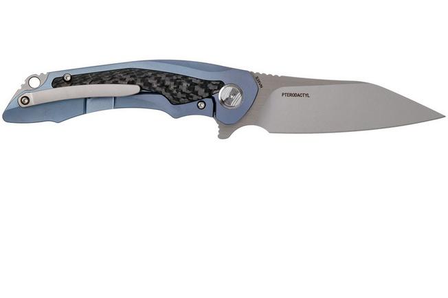 Image for Bestech Knives Pterodactyl Blue titanium BT1801A pocket knife
