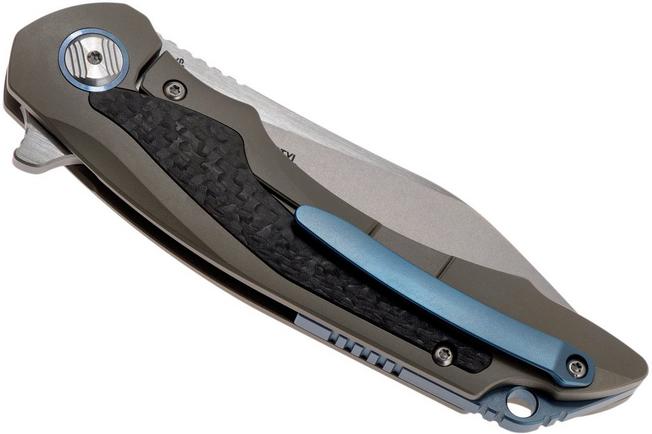 Image for Bestech Knives Pterodactyl Grey titanium BT1801C pocket knife