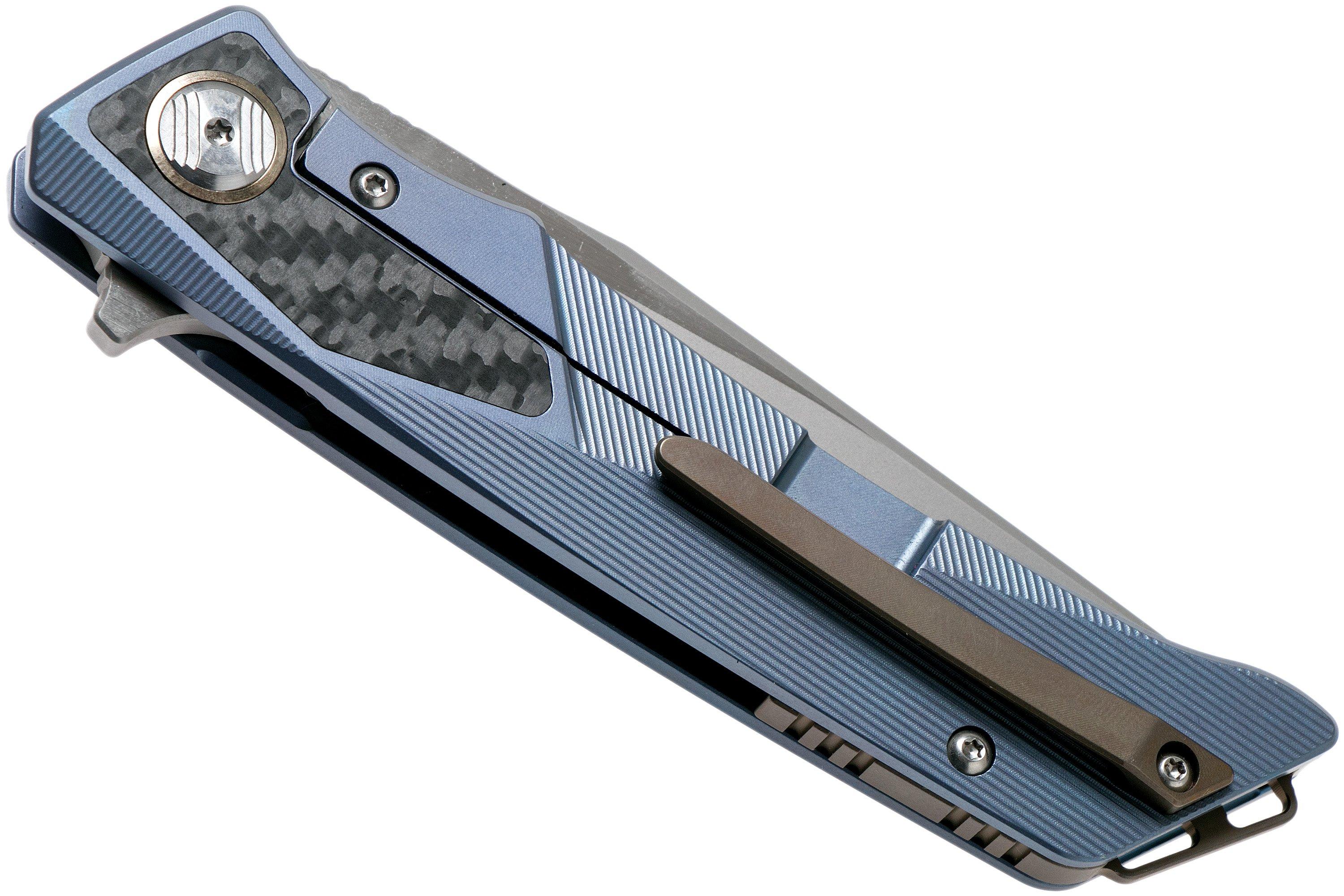 Bestech Sky Hawk BT1804C Blue CF pocket knife | Advantageously shopping ...