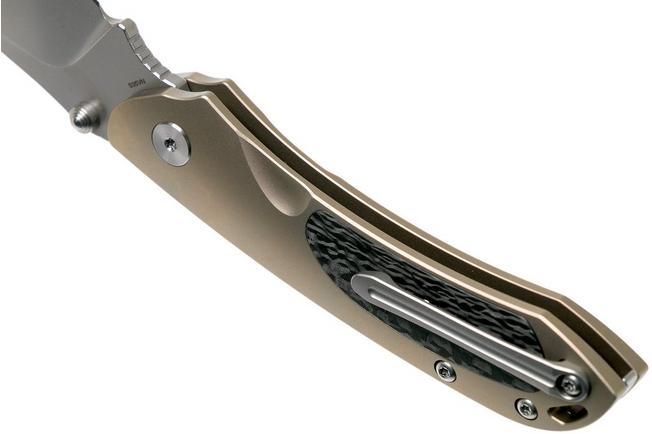 Image for Bestech Junzi BT1809B Gold Pink CF slipjoint pocket knife