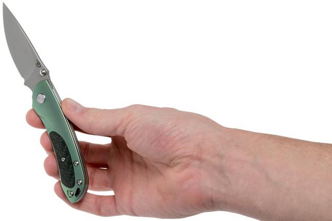 Bild für  Bestech Junzi BT18009C Green CF Slipjoint Taschenmesser