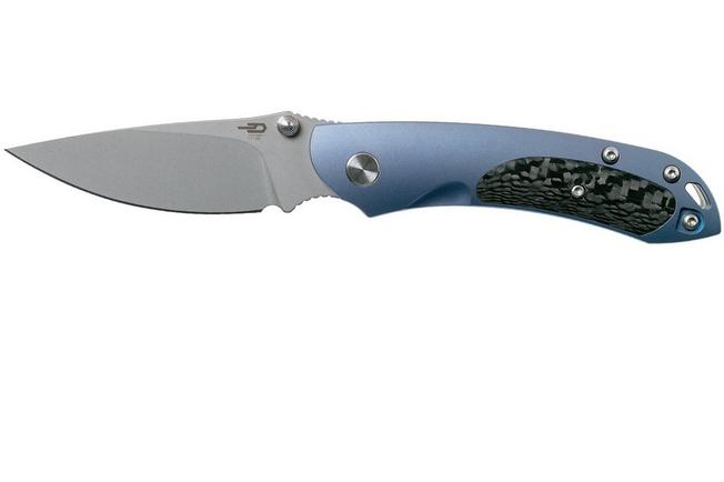 Image for Bestech Junzi BT18009D Blue CF slipjoint pocket knife