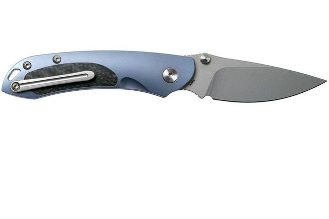Image for Bestech Junzi BT18009D Blue CF slipjoint pocket knife