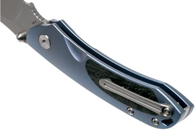 Image for Bestech Junzi BT18009D Blue CF slipjoint pocket knife