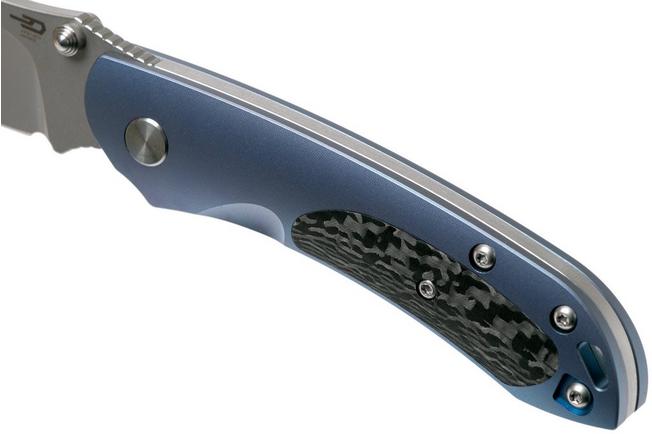 Image for Bestech Junzi BT18009D Blue CF slipjoint pocket knife
