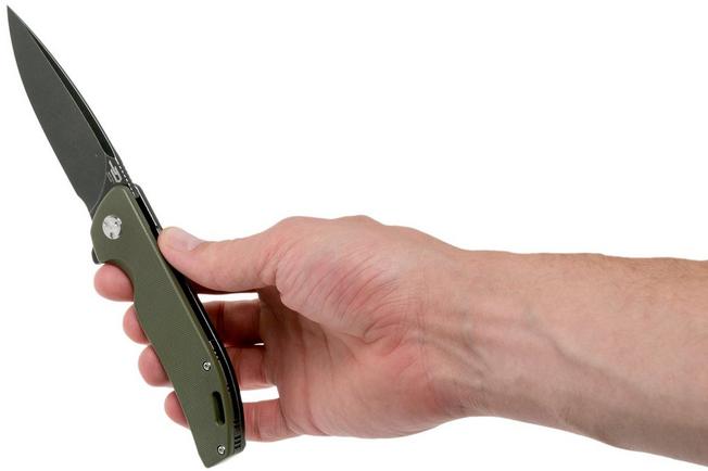 Image for Bestech Bison BT1904C-2 Blackwashed Green G10 pocket knife