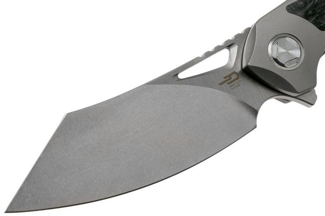 Imagen para Bestech Kasta BT1909A Grey Ti, Marbled Carbon fibre, Stonewashed navaja, Kombou design