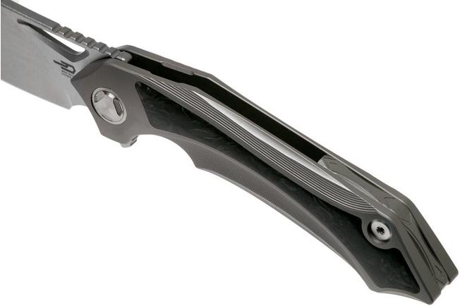 Imagen para Bestech Kasta BT1909A Grey Ti, Marbled Carbon fibre, Stonewashed navaja, Kombou design