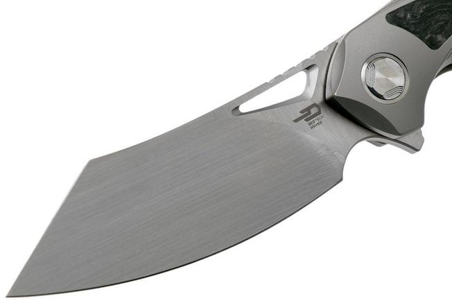 Imagen para Bestech Kasta BT1909B Grey Ti, Marbled Carbon fibre, Satin navaja, Kombou design